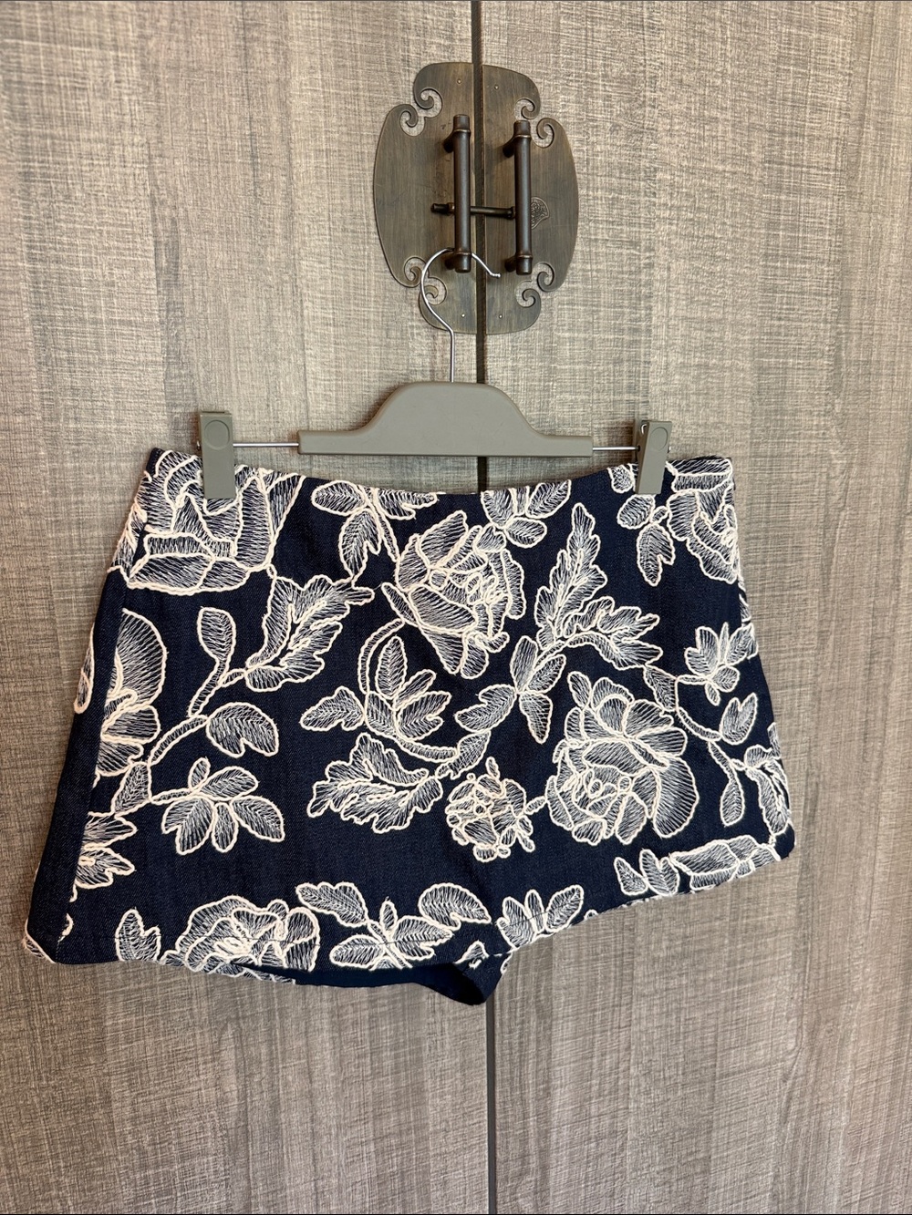 Zara Floral Embroidered Skorts